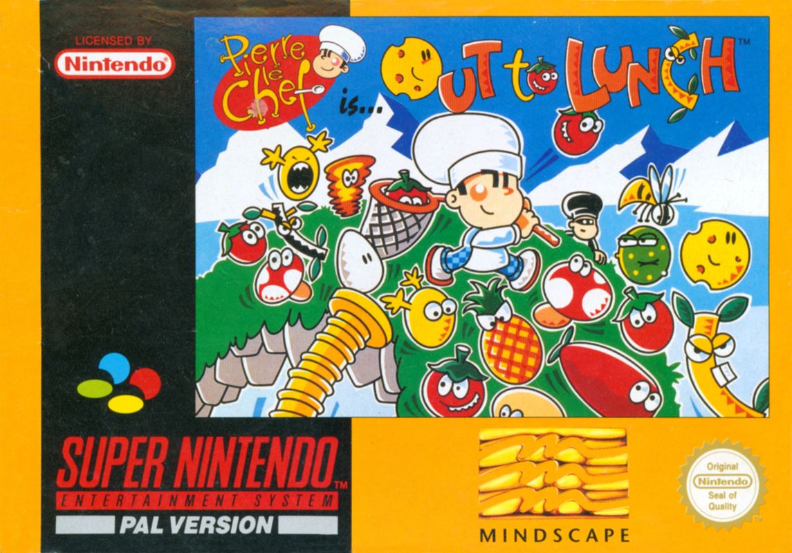 Out to Lunch box art for Super Nintendo